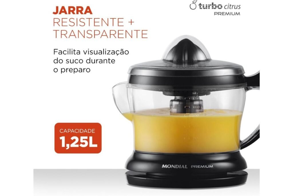 Espremedor Premium, Mondial, Preto, 30W, 110V (2)
