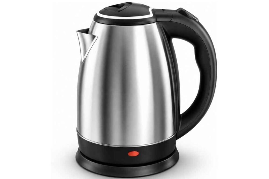 Chaleira Elétrica 1.8 Litros Inox Desligamento Automatico Cor Aço 110V Aquecimento Rápido Segura Café Chá Fácil Abertura Premium GT